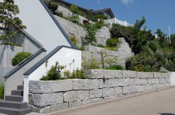 Mauersteine Granit allseits gespalten