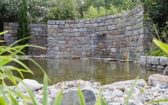 Mauersteine Muschelkalk allseits gespalten