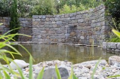 Mauersteine Muschelkalk allseits gespalten