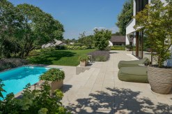 Ferano Kalkstein Oberseite geflammt