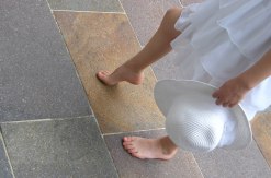 Porphyr Oberseite gespalten