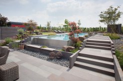 Grauwacke Oberfläche geschliffen