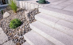 Granit Oberfläche geflammt