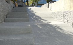 Granit Oberfläche geflammt